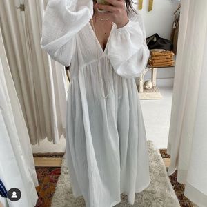 Bohème cotton gauze dress